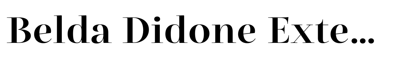 Belda Didone Extended Bold